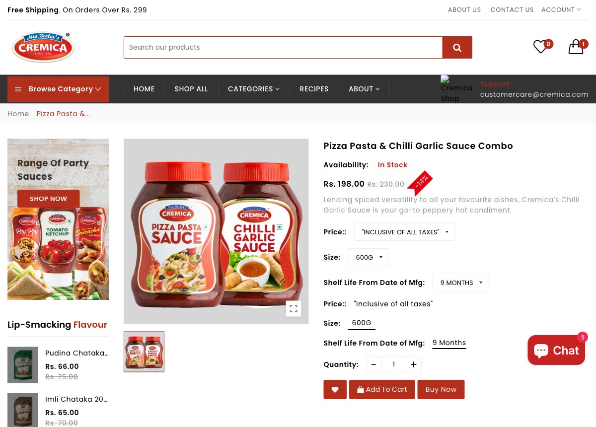 Cremica — Pdp